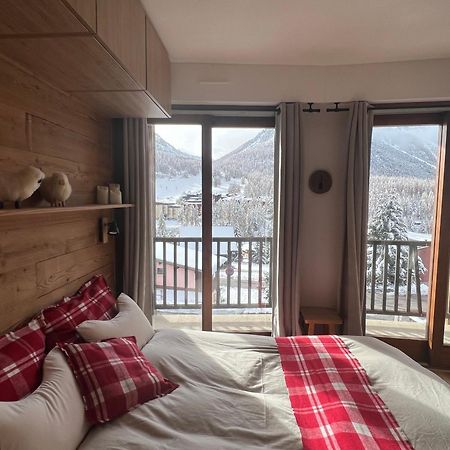 Ferienwohnung Les Tanieres De Montgenevre - La Marmotte - Duplex 4 P Entierement Renove Avec Vue Magnifique Exterior foto