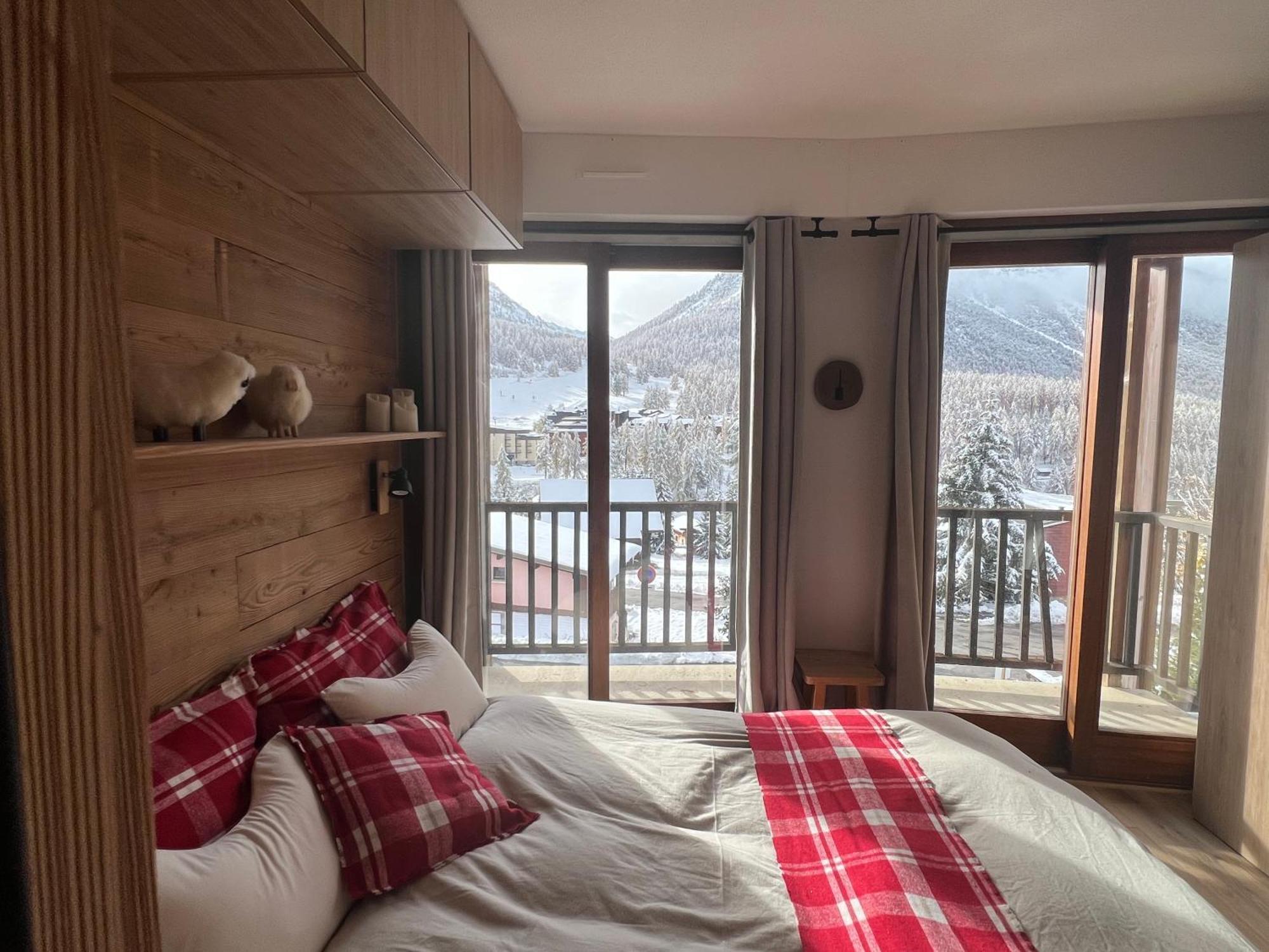 Ferienwohnung Les Tanieres De Montgenevre - La Marmotte - Duplex 4 P Entierement Renove Avec Vue Magnifique Exterior foto